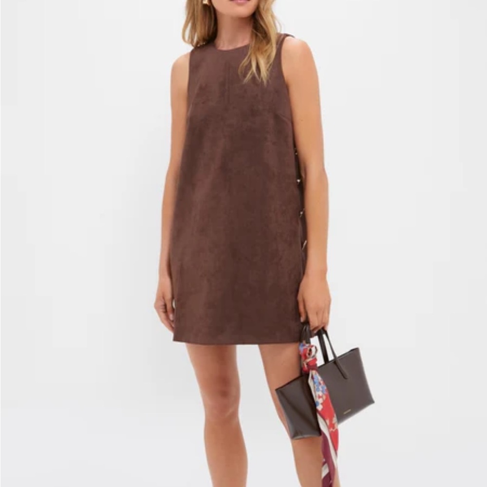 Tuckernuck Chocolate Brown Bitsy Mini Dress